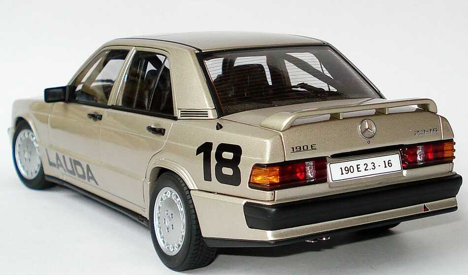 Foto 1:18 Mercedes-Benz 190E 2.3-16 campagner-met. Nürburgring 1984 Nr.18, Lauda AUTOart 88431