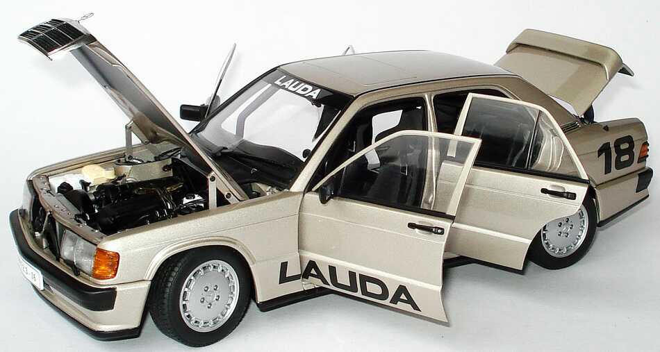 Foto 1:18 Mercedes-Benz 190E 2.3-16 campagner-met. Nürburgring 1984 Nr.18, Lauda AUTOart 88431