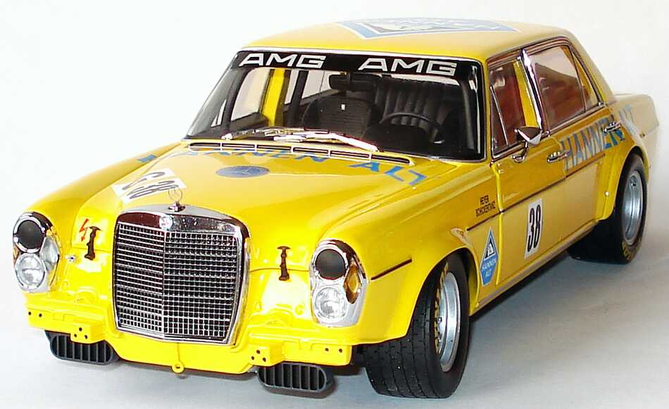 Foto 1:18 Mercedes-Benz 300SEL 6.8 AMG (W108) Hannen Alt Nr.38, Heyer / Schickentanz (Hockenheim AvD-MHSTC Saison Finale 1971) Werbemodell Minichamps B66040582