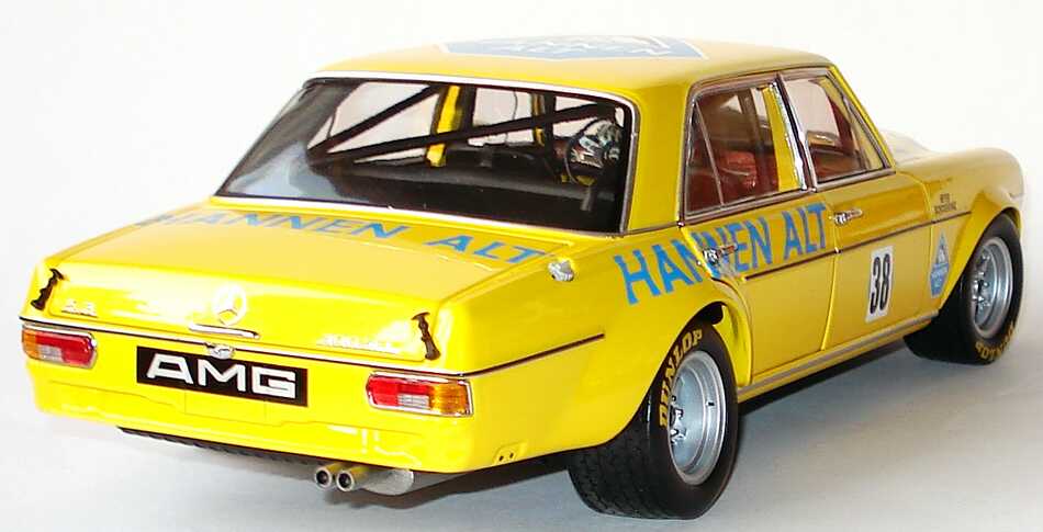 Foto 1:18 Mercedes-Benz 300SEL 6.8 AMG (W108) Hannen Alt Nr.38, Heyer / Schickentanz (Hockenheim AvD-MHSTC Saison Finale 1971) Werbemodell Minichamps B66040582