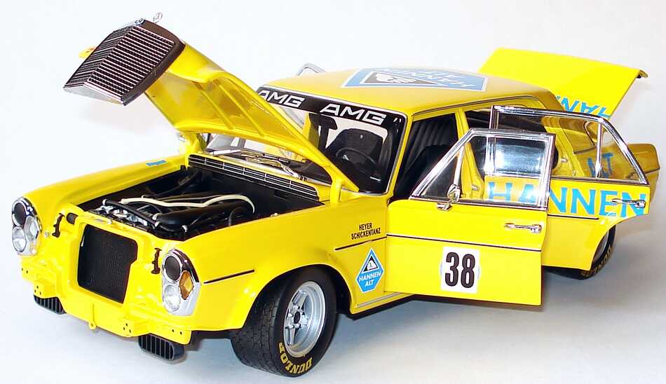 Foto 1:18 Mercedes-Benz 300SEL 6.8 AMG (W108) Hannen Alt Nr.38, Heyer / Schickentanz (Hockenheim AvD-MHSTC Saison Finale 1971) Werbemodell Minichamps B66040582
