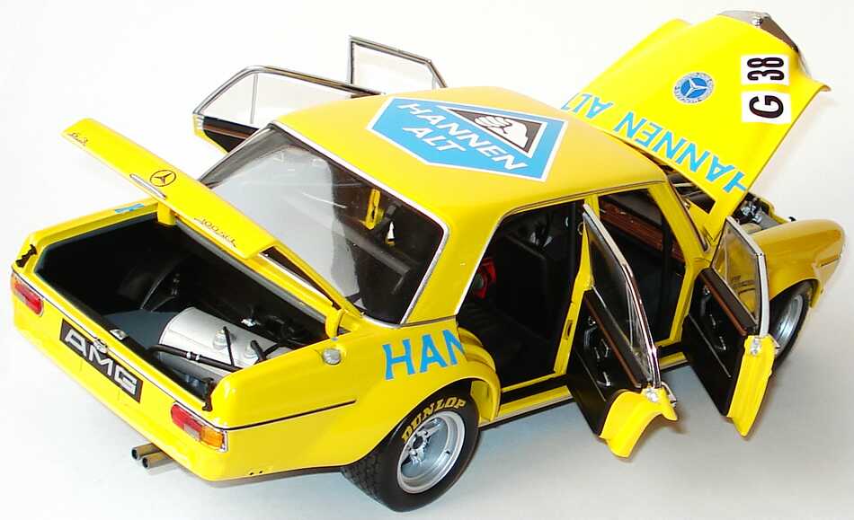 Foto 1:18 Mercedes-Benz 300SEL 6.8 AMG (W108) Hannen Alt Nr.38, Heyer / Schickentanz (Hockenheim AvD-MHSTC Saison Finale 1971) Werbemodell Minichamps B66040582