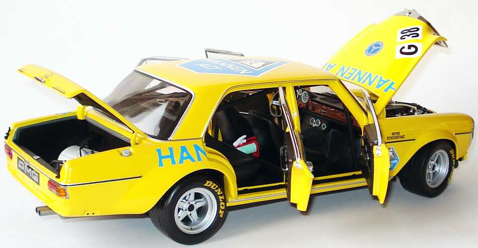 Foto 1:18 Mercedes-Benz 300SEL 6.8 AMG (W108) Hannen Alt Nr.38, Heyer / Schickentanz (Hockenheim AvD-MHSTC Saison Finale 1971) Werbemodell Minichamps B66040582