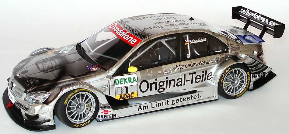 Foto 1:18 Mercedes-Benz C-Klasse (W204) DTM 2007 Original Teile Nr.1, Bernd Schneider Werbemodell AUTOart B66962296