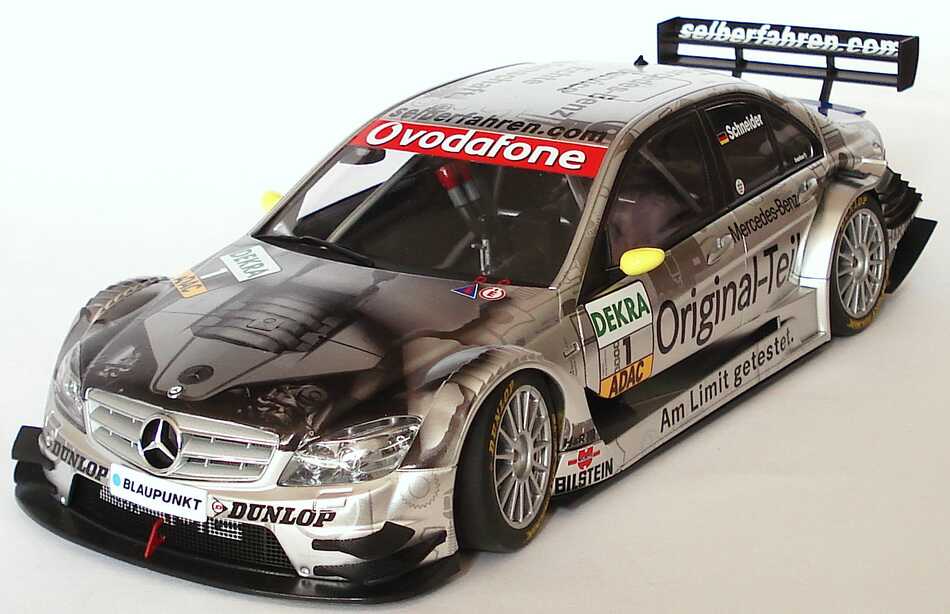 Foto 1:18 Mercedes-Benz C-Klasse (W204) DTM 2007 Original Teile Nr.1, Bernd Schneider Werbemodell AUTOart B66962296