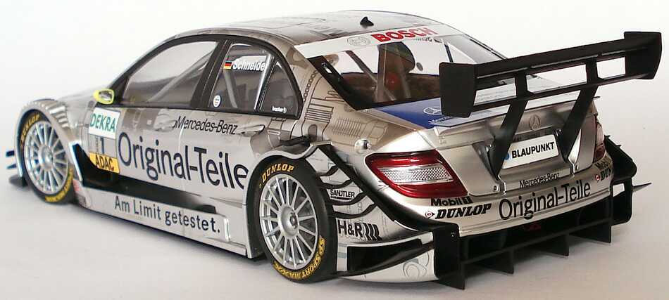Foto 1:18 Mercedes-Benz C-Klasse (W204) DTM 2007 Original Teile Nr.1, Bernd Schneider Werbemodell AUTOart B66962296