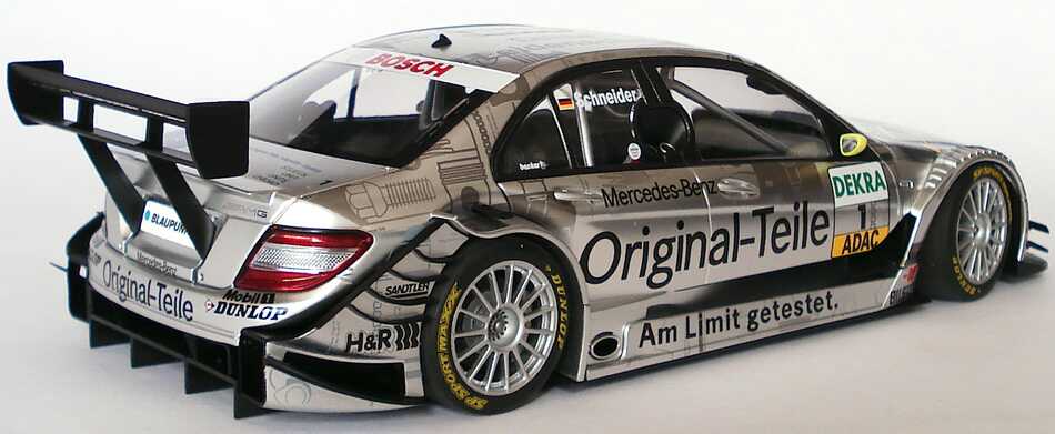 Foto 1:18 Mercedes-Benz C-Klasse (W204) DTM 2007 Original Teile Nr.1, Bernd Schneider Werbemodell AUTOart B66962296