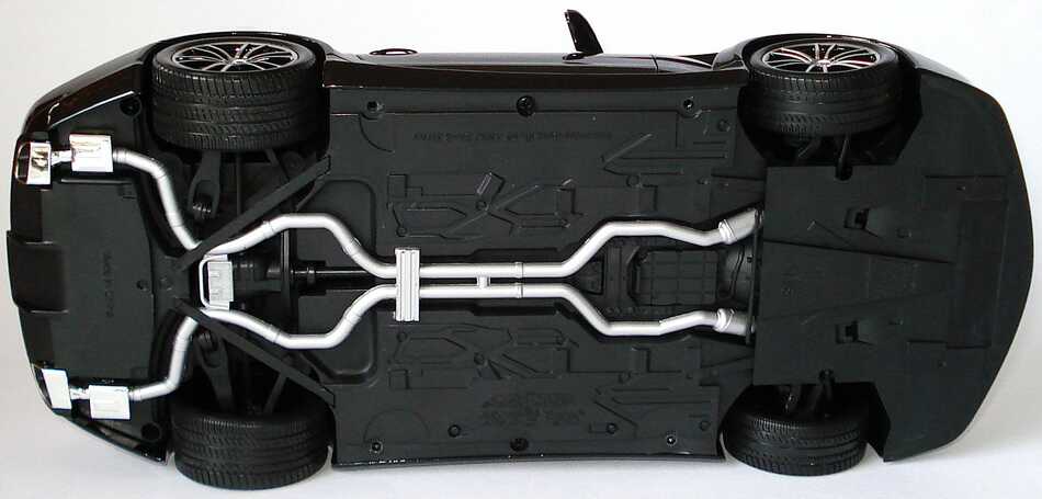 Foto 1:18 Mercedes-Benz SL 65 AMG Black Series (R230, Modell 2008) obsidianschwarz-met. Werbemodell Minichamps B66963952