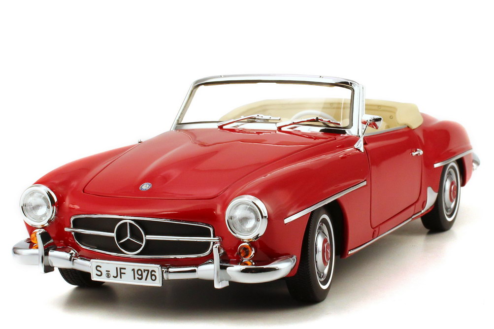 Foto 1:18 Mercedes-Benz 190 SL (W121 B) 1957 rot Norev 183537