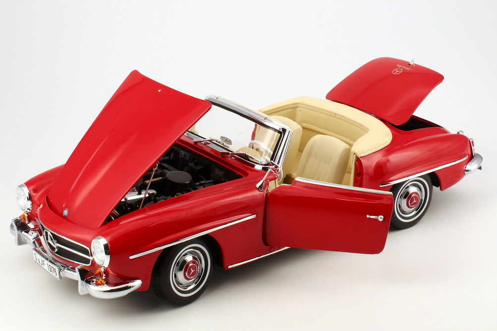 Foto 1:18 Mercedes-Benz 190 SL (W121 B) 1957 rot Norev 183537