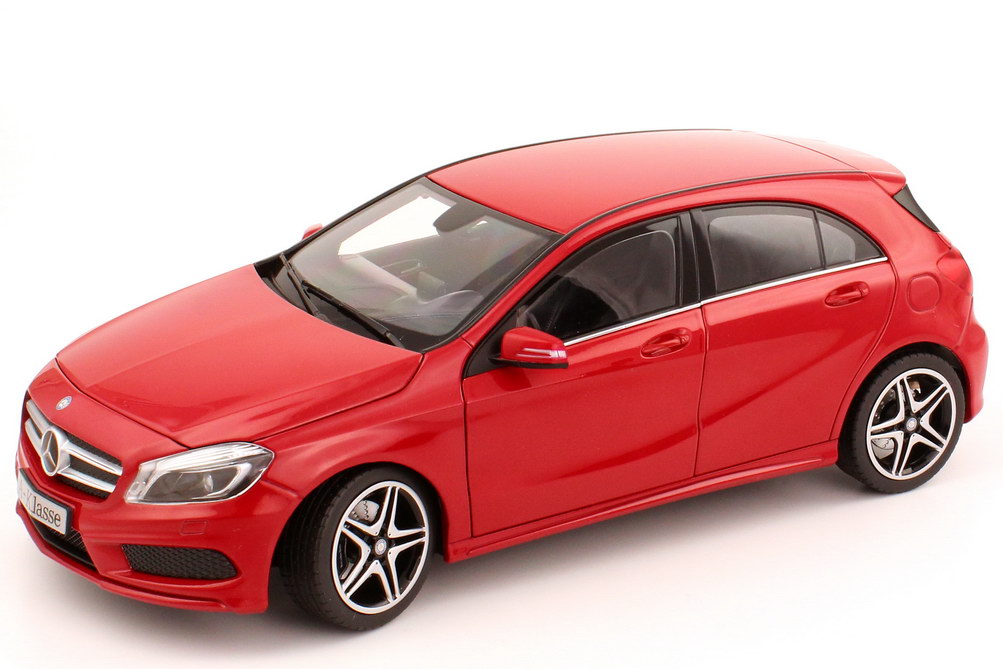 Foto 1:18 Mercedes-Benz A-Klasse 2012 (W176) jupiter-rot Werbemodell Norev B66960124