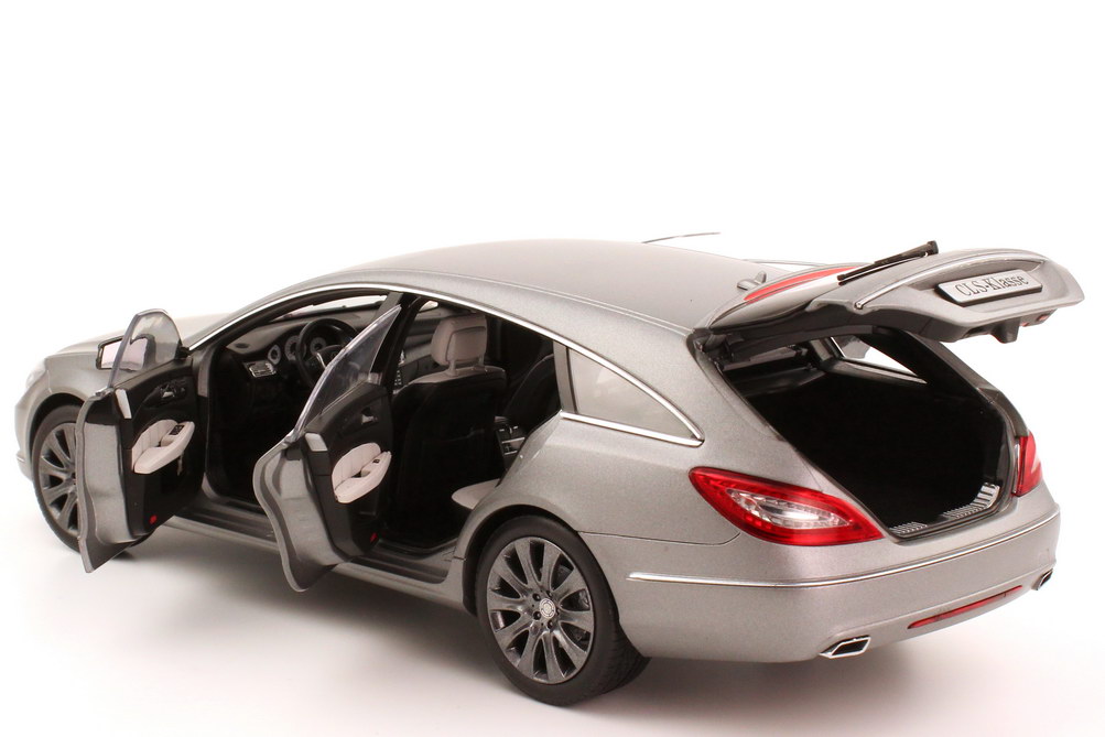Foto 1:18 Mercedes-Benz CLS Shooting Brake (X218) designo-allanit-grau Werbemodell Norev B66960117