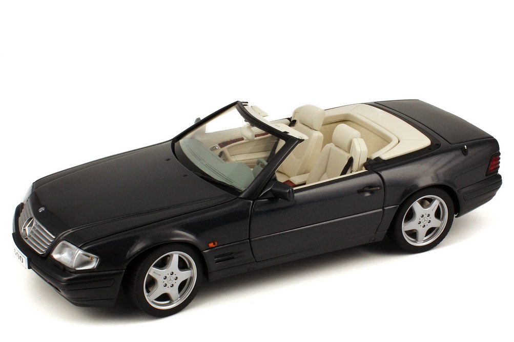 Foto 1:18 Mercedes-Benz SL 600 (R129) schwarz Werbemodell AUTOart B66040601