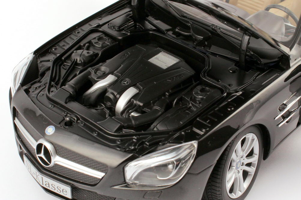 Foto 1:18 Mercedes-Benz SL-Klasse 2012 (R231) magnetit-schwarz-met. Werbemodell Norev B66960107