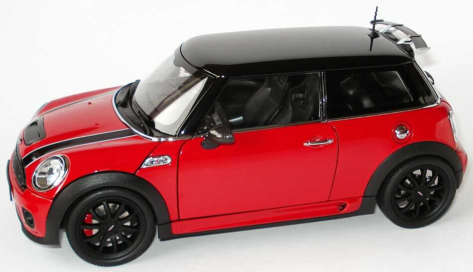Foto 1:18 Mini Cooper S (R56) John Cooper Works Tuning rot/schwarz Werbemodell Kyosho 80430419909
