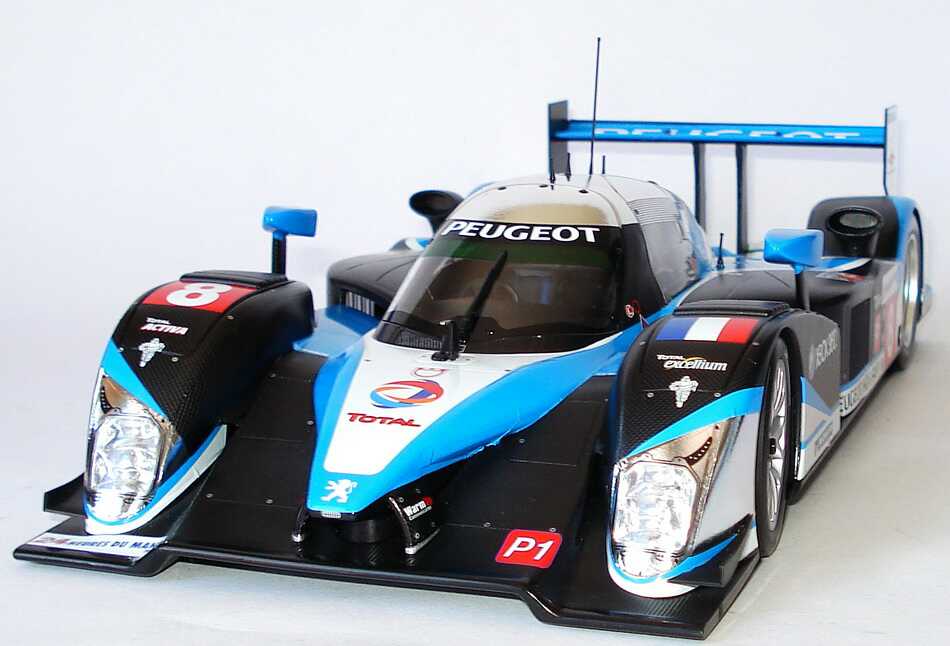 Foto 1:18 Peugeot 908 HDi FAP LeMans 2009 Total Nr.8, Montagny / Sarrazin / Bourdais (2. Platz) Minichamps 150091208