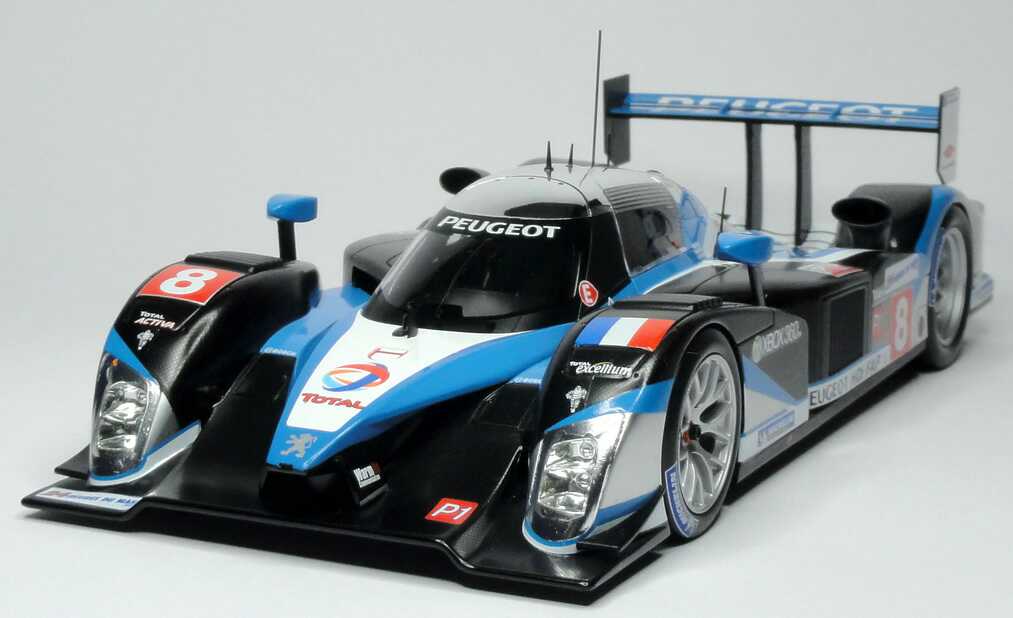 Foto 1:18 Peugeot 908 HDi FAP LeMans 2009 Total Nr.8, Montagny / Sarrazin / Bourdais (2. Platz) Norev 184801