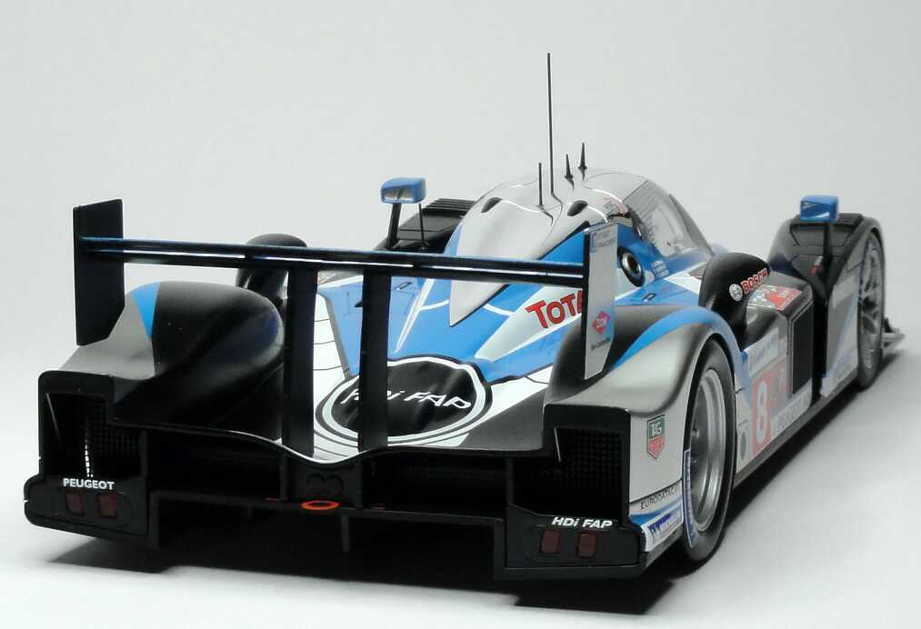 Foto 1:18 Peugeot 908 HDi FAP LeMans 2009 Total Nr.8, Montagny / Sarrazin / Bourdais (2. Platz) Norev 184801