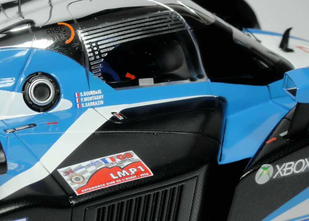 Foto 1:18 Peugeot 908 HDi FAP LeMans 2009 Total Nr.8, Montagny / Sarrazin / Bourdais (2. Platz) Norev 184801