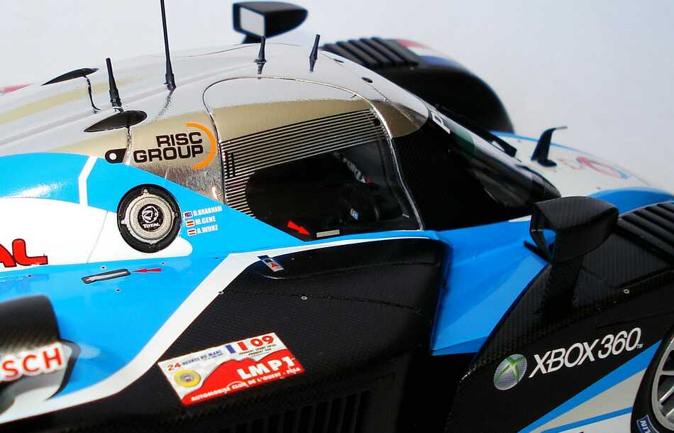 Foto 1:18 Peugeot 908 HDi FAP LeMans 2009 Total Nr.9, Gene / Wurz / Brabham (Sieger) Minichamps 150091209