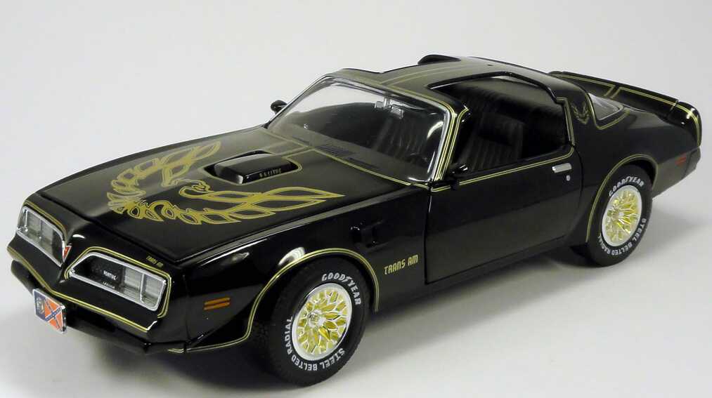 Foto 1:18 Pontiac Firebird Trans Am (1977) schwarz/gold (Reel Rides, Movie: Smokey and the Bandit) Ertl 33121