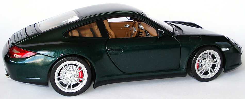 Foto 1:18 Porsche 911 Carrera 4S (997, Modell 2009) racinggreen-met. Werbemodell Norev WAP02101218