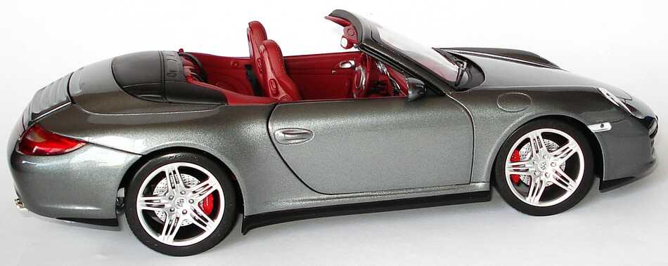 Foto 1:18 Porsche 911 Carrera 4S Cabrio (997, Modell 2009) meteorgrau-met. Werbemodell Norev WAP02101418