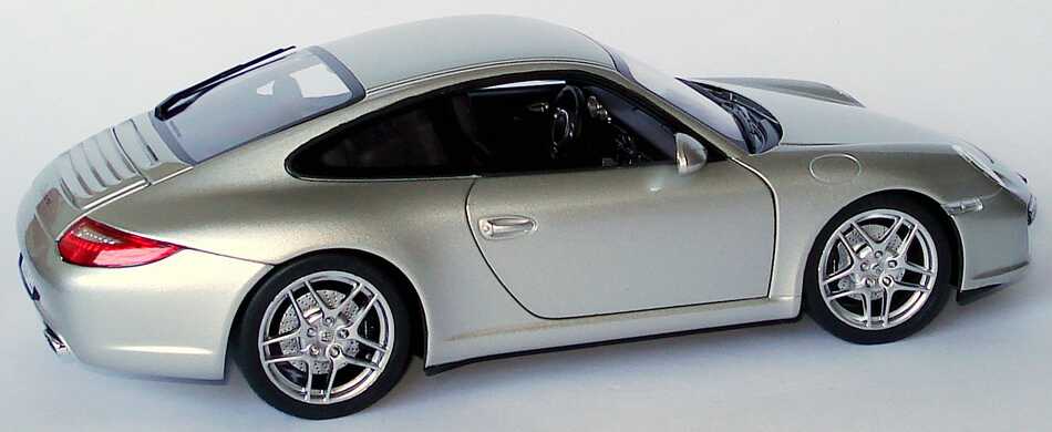 Foto 1:18 Porsche 911 Carrera (997, Modell 2009) arktissilber-met. Werbemodell Norev WAP02101018