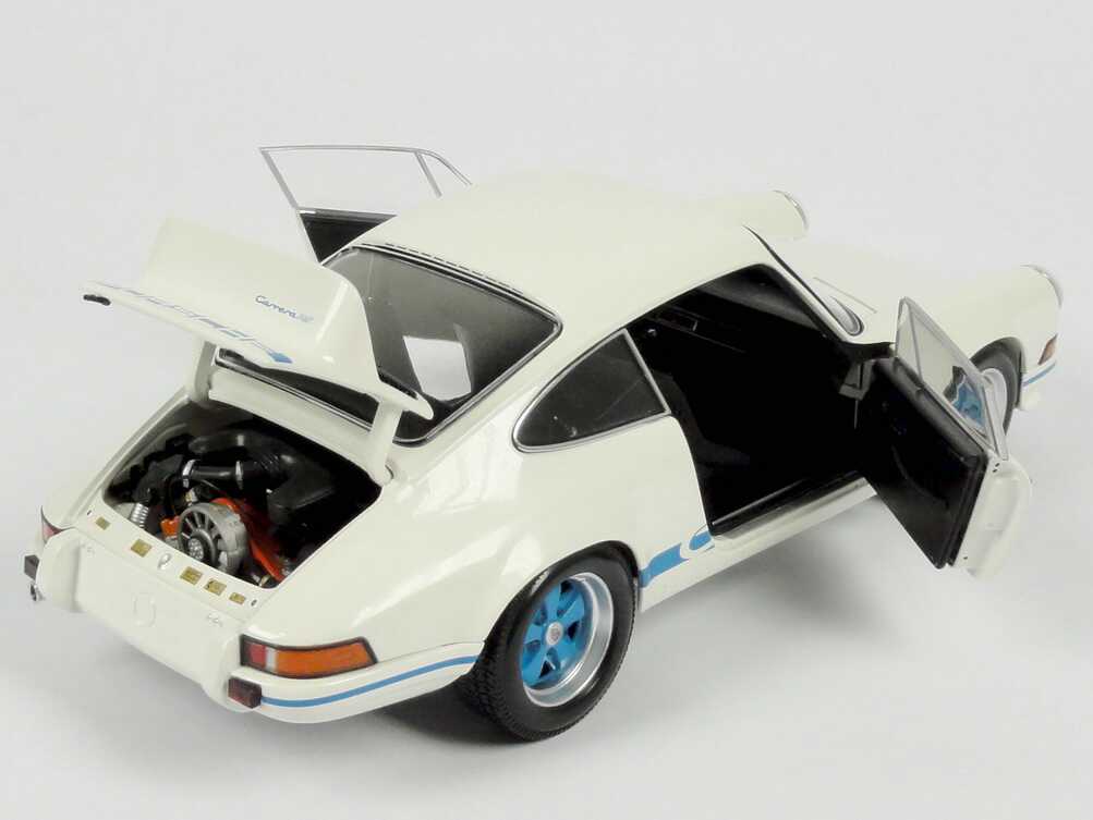 Foto 1:18 Porsche 911 Carrera RS 2.7 weiß/blau Werbemodell Minichamps WAP0210120B