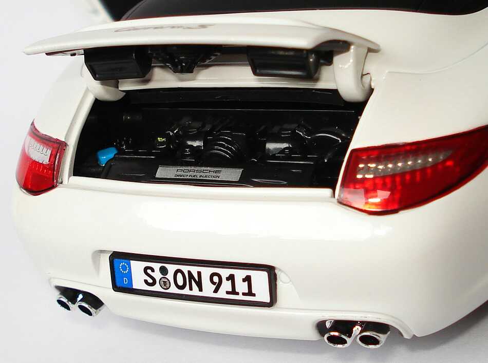 Foto 1:18 Porsche 911 Carrera S Cabrio (997, Modell 2009) carreraweiß Werbemodell Norev WAP02101318