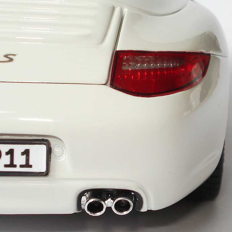 Foto 1:18 Porsche 911 Carrera S Cabrio (997, Modell 2009) carreraweiß Werbemodell Norev WAP02101318