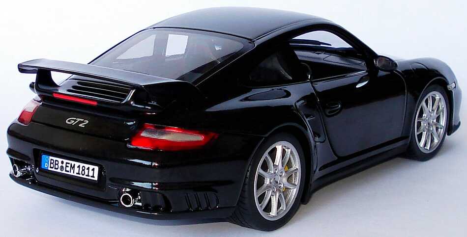 Foto 1:18 Porsche 911 GT2 (997) basaltschwarz-met. Werbemodell Norev WAP02100118