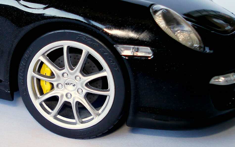 Foto 1:18 Porsche 911 GT2 (997) basaltschwarz-met. Werbemodell Norev WAP02100118