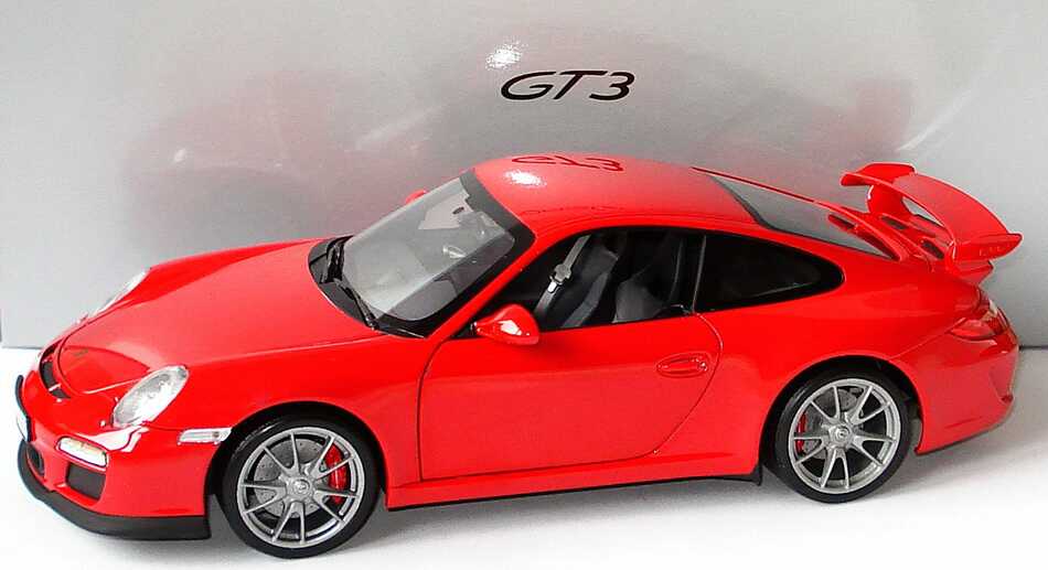 Foto 1:18 Porsche 911 GT3 (997, Modell 2009) indischrot Werbemodell Norev WAP02101319