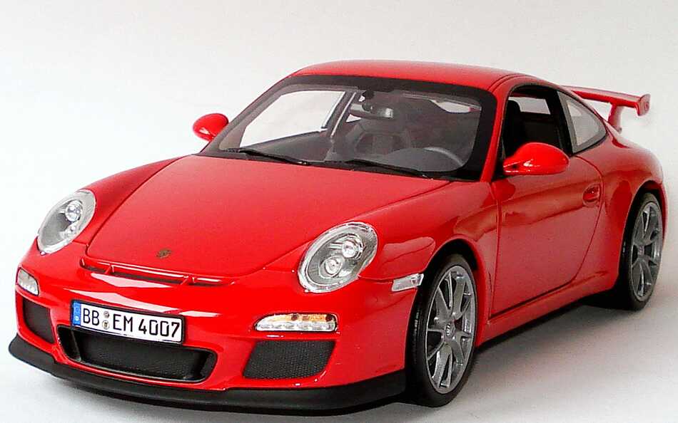 Foto 1:18 Porsche 911 GT3 (997, Modell 2009) indischrot Werbemodell Norev WAP02101319