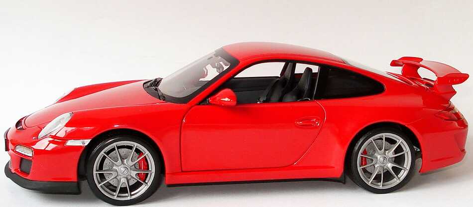Foto 1:18 Porsche 911 GT3 (997, Modell 2009) indischrot Werbemodell Norev WAP02101319