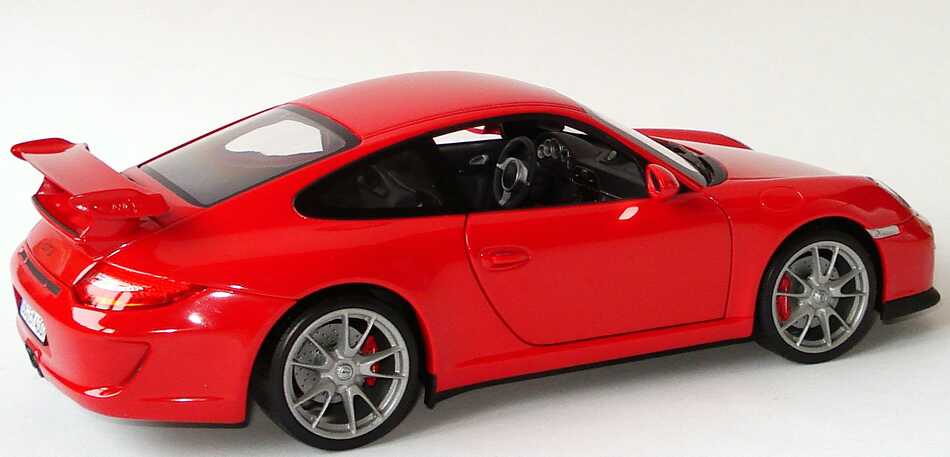 Foto 1:18 Porsche 911 GT3 (997, Modell 2009) indischrot Werbemodell Norev WAP02101319