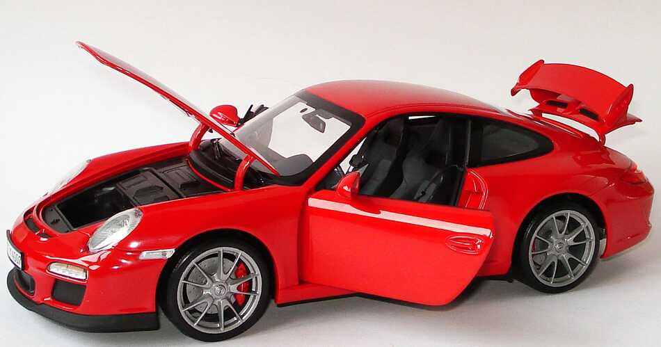 Foto 1:18 Porsche 911 GT3 (997, Modell 2009) indischrot Werbemodell Norev WAP02101319