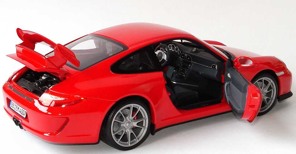 Foto 1:18 Porsche 911 GT3 (997, Modell 2009) indischrot Werbemodell Norev WAP02101319