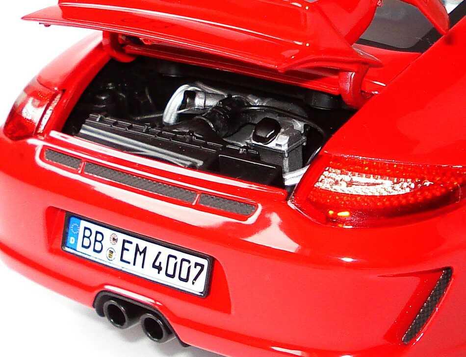 Foto 1:18 Porsche 911 GT3 (997, Modell 2009) indischrot Werbemodell Norev WAP02101319