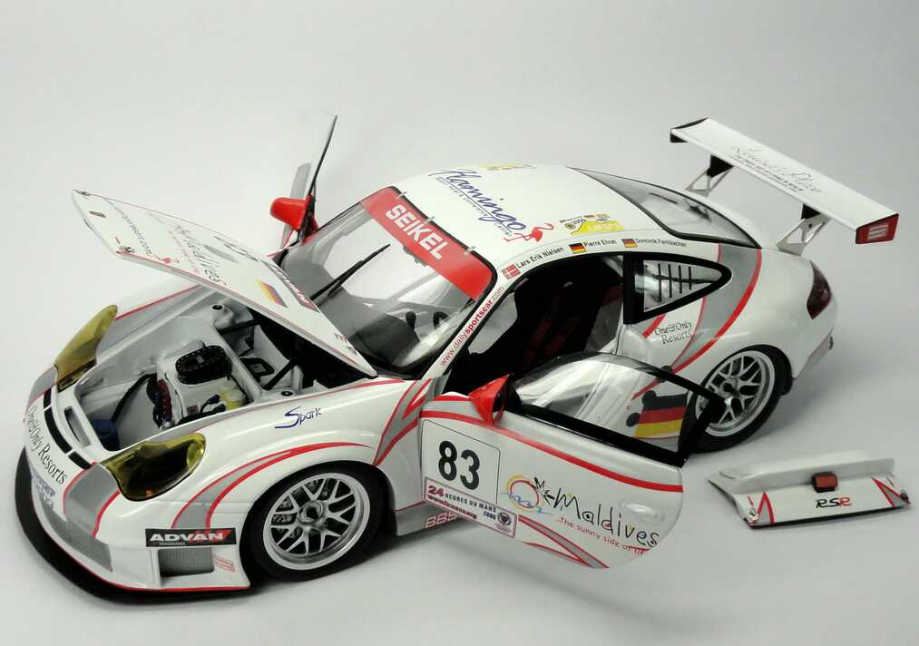 Foto 1:18 Porsche 911 GT3 RSR (996) 24h von Le Mans 2006 Seikel Motorsport, Maledives... Nr.83, Nielsen / Ehret / Farnbacher Minichamps 100066483