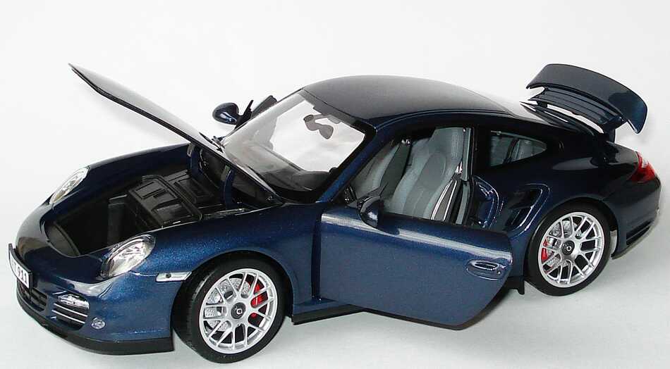 Foto 1:18 Porsche 911 Turbo 997 Modell 2010 dunkelblau-met. - Werbemodell - Norev WAP0210010A