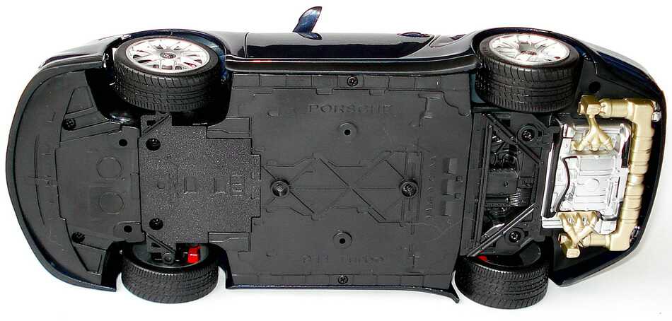 Foto 1:18 Porsche 911 Turbo 997 Modell 2010 dunkelblau-met. - Werbemodell - Norev WAP0210010A