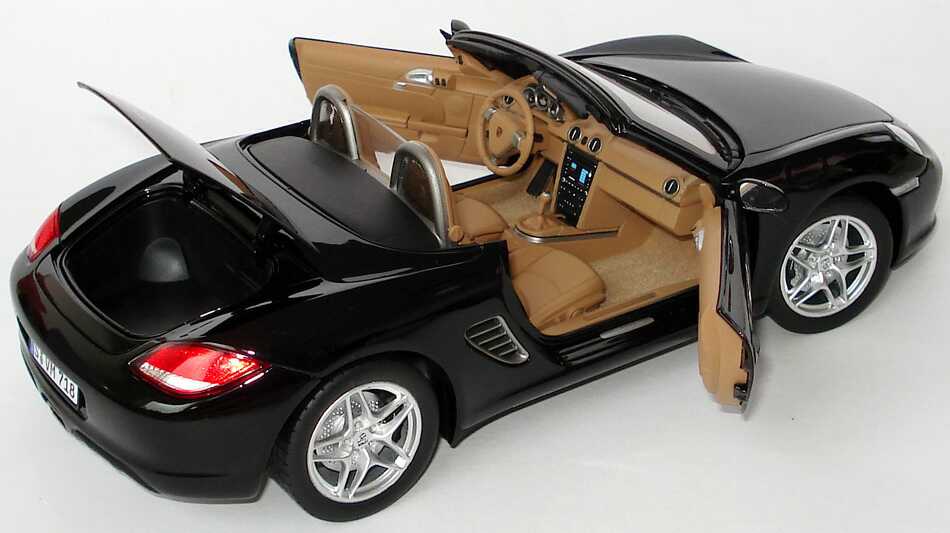 Foto 1:18 Porsche Boxster (987, Modell 2009) schwarz Werbemodell Norev WAP02100419