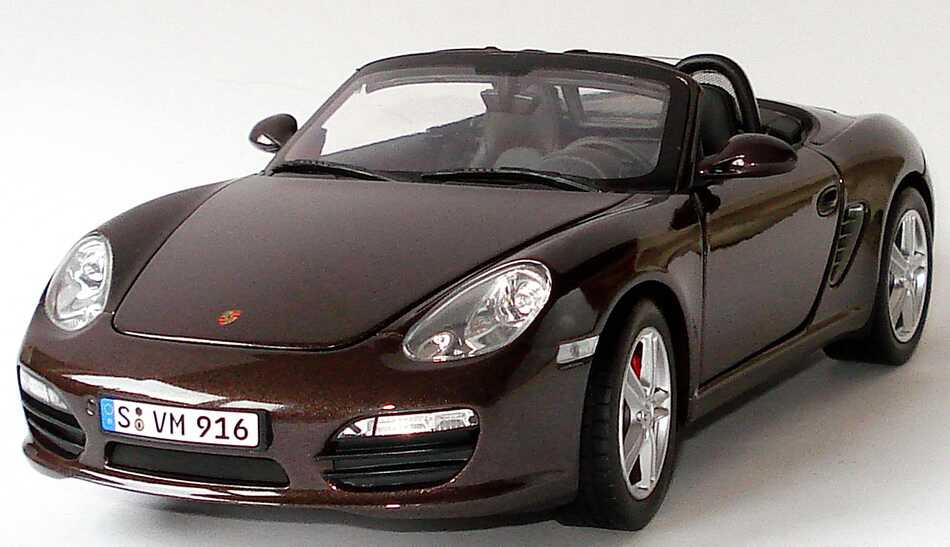 Foto 1:18 Porsche Boxster S (987, Modell 2009) macadamia-met. Werbemodell Norev WAP02100519