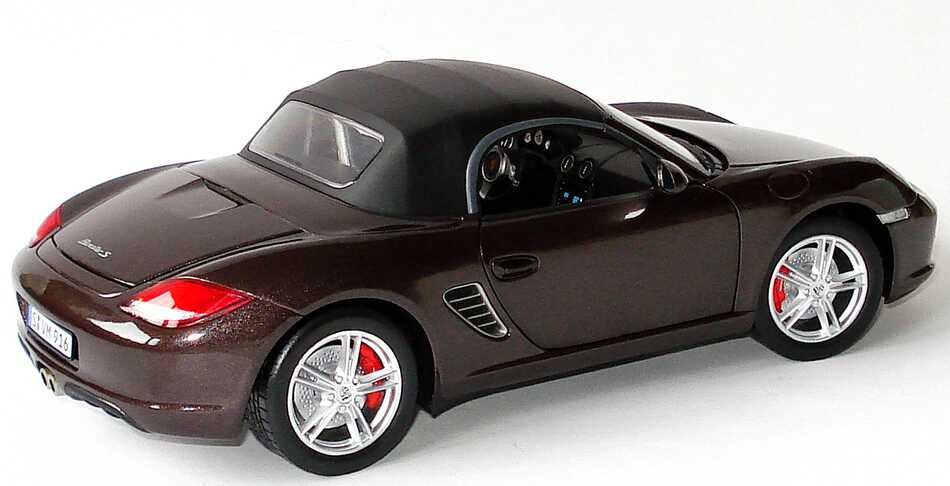 Foto 1:18 Porsche Boxster S (987, Modell 2009) macadamia-met. Werbemodell Norev WAP02100519