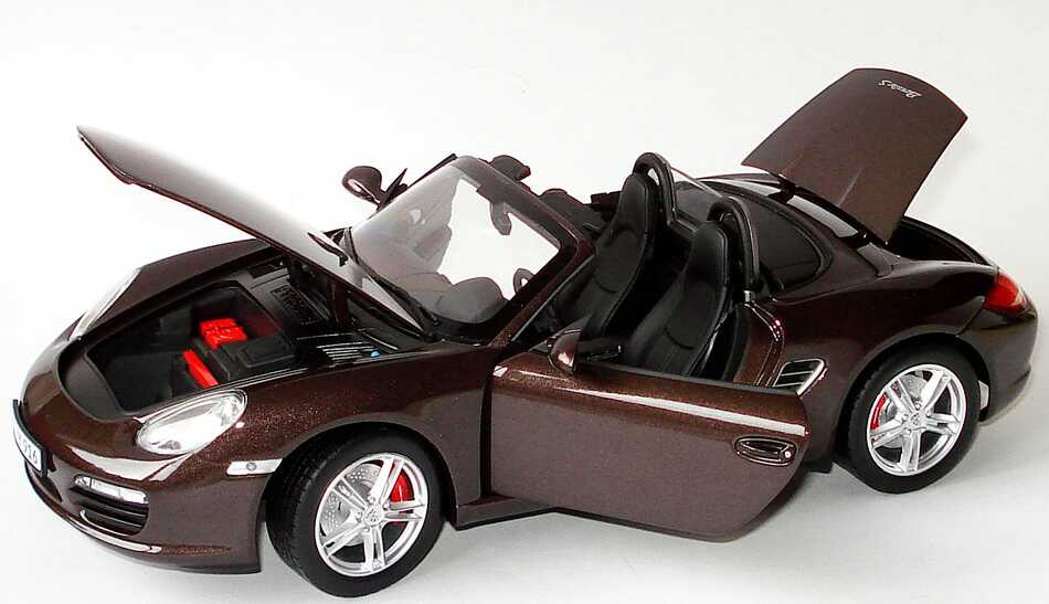 Foto 1:18 Porsche Boxster S (987, Modell 2009) macadamia-met. Werbemodell Norev WAP02100519
