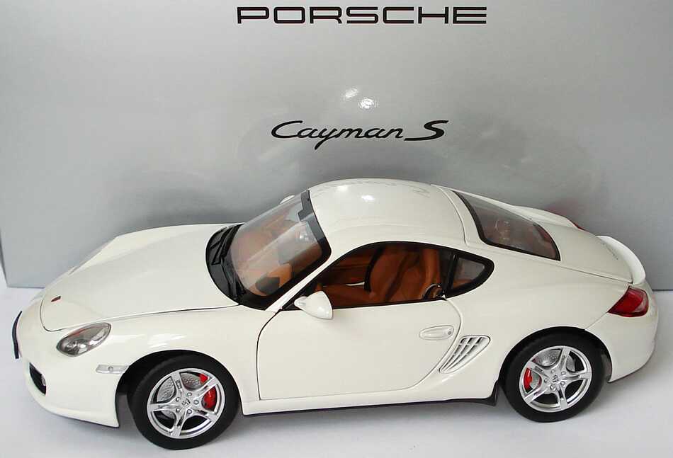 Foto 1:18 Porsche Cayman S (Modell 2009) carreraweiß Werbemodell Norev WAP02100719