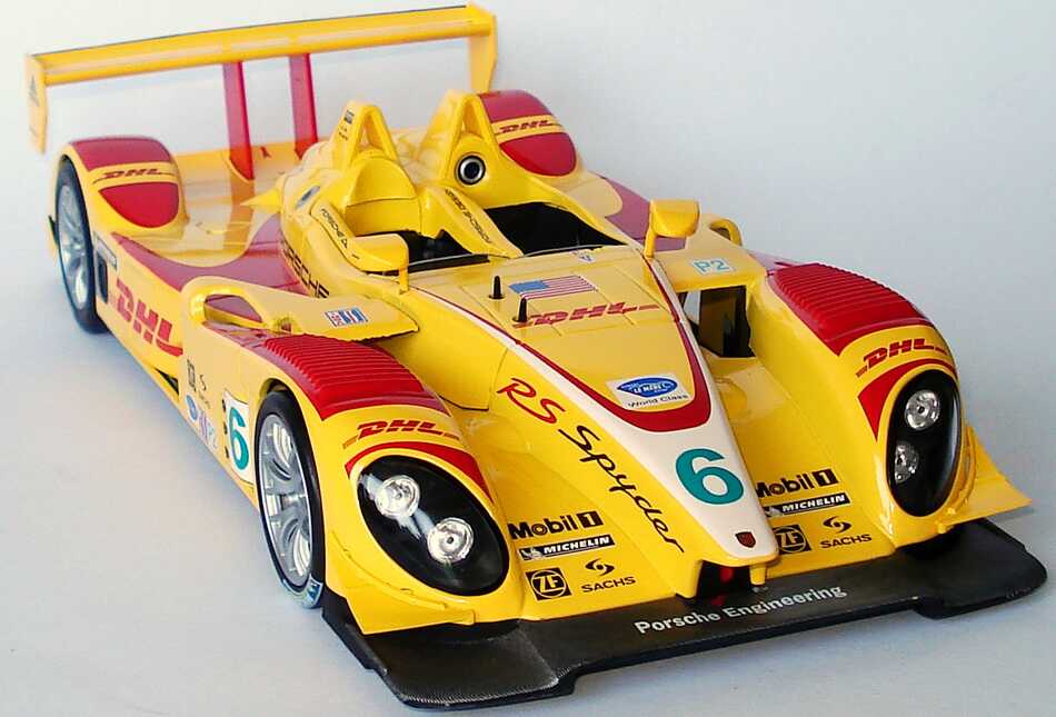 Foto 1:18 Porsche RS Spyder ALMS 2008 DHL Nr.6, Long / Maassen Werbemodell Norev WAP02102418
