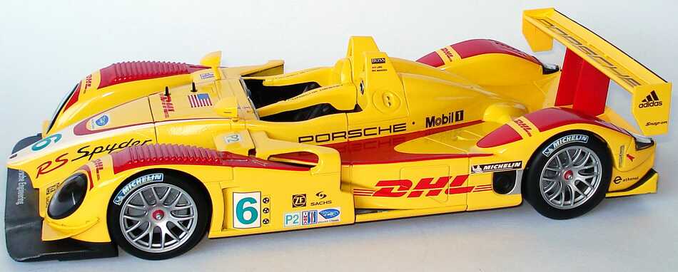 Foto 1:18 Porsche RS Spyder ALMS 2008 DHL Nr.6, Long / Maassen Werbemodell Norev WAP02102418